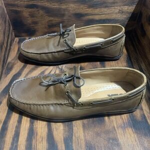 GBX Henley Mens Brown‎ Loafer Slip-On Leather Shoes Size 8.5D